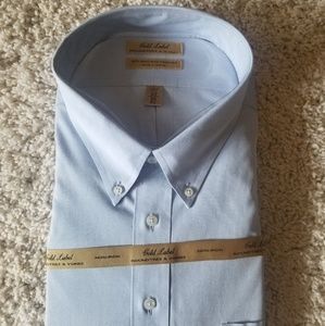 Big & Tall Roundtree Yorke Blue Men's Dress Shirt